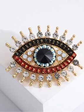 Evil Eye Brooch